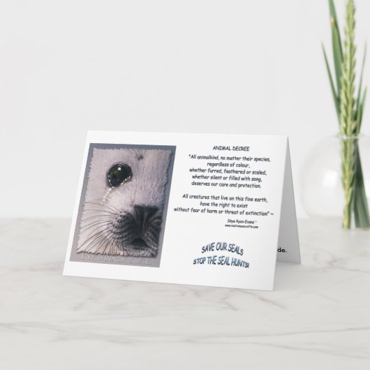 "DIERENDECREET" Kaarten (Voorkant)