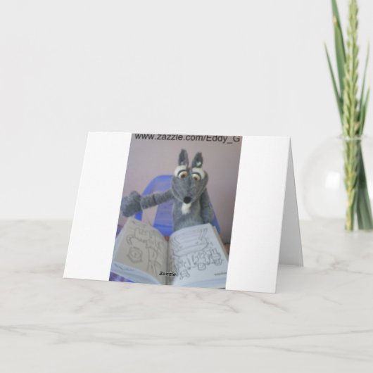 Dierendemonstranten, fijne verjaardag!, kaart (Achterkant)