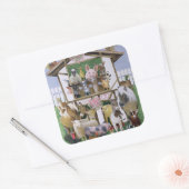 Dierendepots Vierkante Sticker (Envelop)