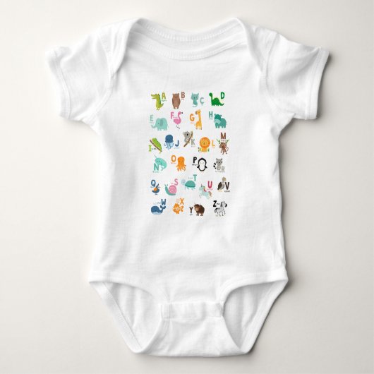 Diereneetalfabet Romper (Voorkant)