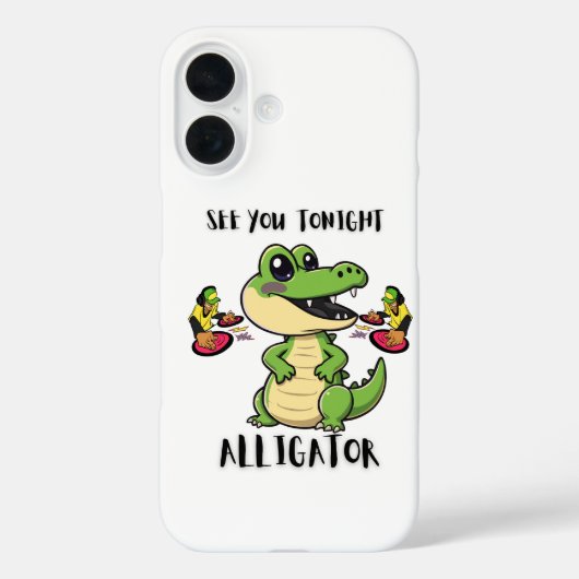 Dierenfeest Alligator Case-Mate iPhone Case (Achterkant)