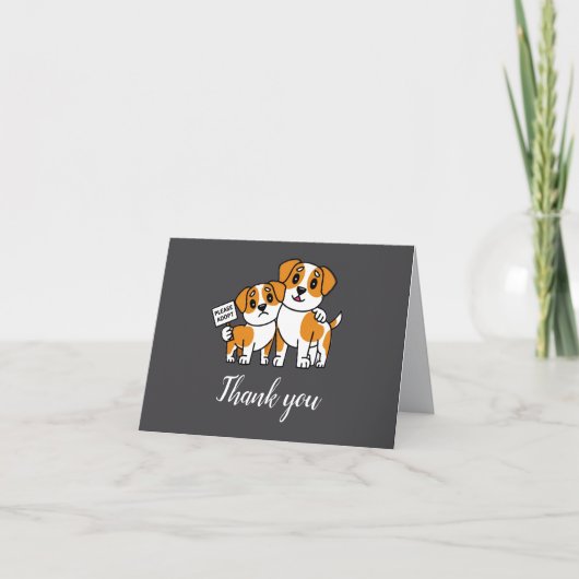 Dierenhondredding bedankkaart (Voorkant)