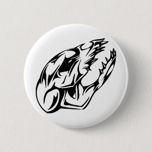 Dierenhuid Ronde Button 5,7 Cm