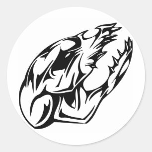 Dierenhuid Ronde Sticker