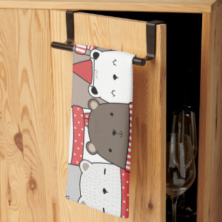 Dierenillustratie Theedoek