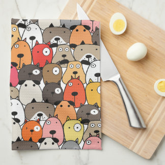 Dierenillustratie Theedoek
