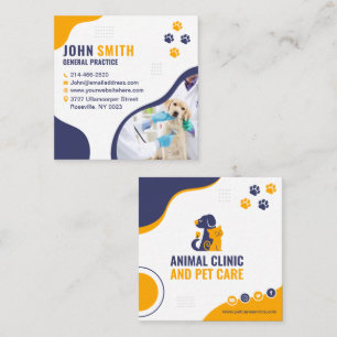 Dierenkliniek, Dierenzorg, Dierenarts Vierkante Visitekaartje