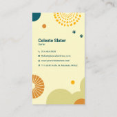 Dierenkliniek, Huisdier zitten, dierenarts, huisdi Visitekaartje (Achterkant)