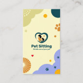 Dierenkliniek, Huisdier zitten, dierenarts, huisdi Visitekaartje (Voorkant)