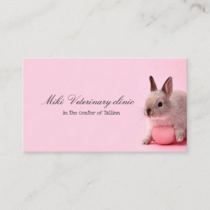 Dierenkliniek Pink Rabbit Visitekaartje