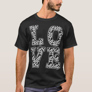 DierenKoe Afdrukliefdespatroon Koe Koe T-shirt