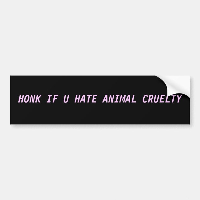 Dierenkruiperbumper Bumpersticker (Voorkant)