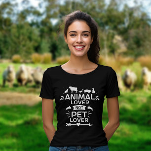 Dierenliefde Niet Huisdier Liefde, Vegan Activisme T-shirt