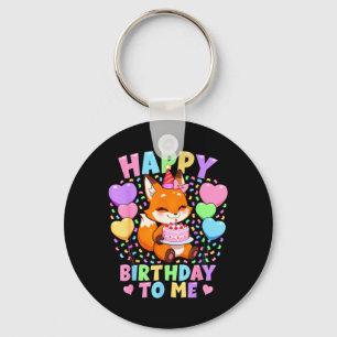 Dierenliefhebber Vos Verjaardag Shirt _ Kawaii Vos Sleutelhanger