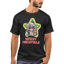 DIERENLIEFHEBBERS KERST T SHIRT