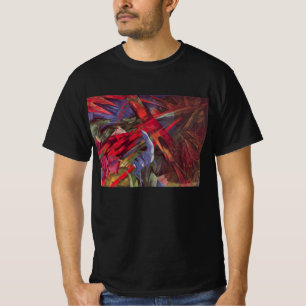 Dierenlot door Franz Marc, Vintage Cubisme Kunst T-shirt