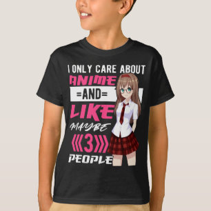 Dierenmeisje Otaku Cute Manga T-shirt