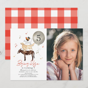 Dierenmuzikanten Sprookjesfoto Kind jarig Kaart