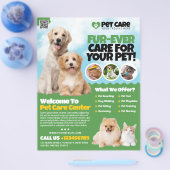 Dierenopvang / Hotel Shop Flyer (Enkel)