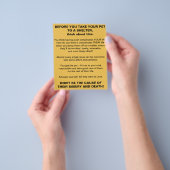 Dierenopvang Informatie Flyer (Hand)