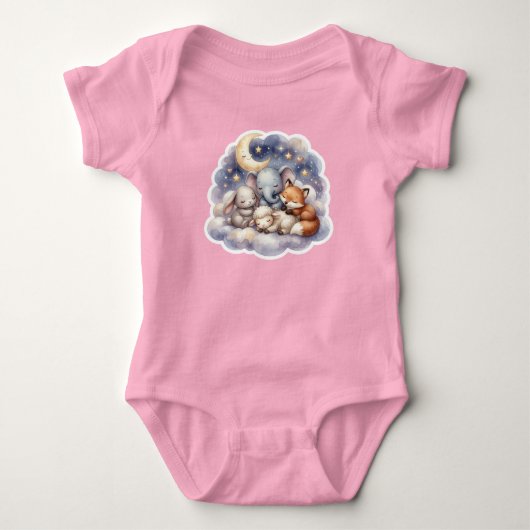Dierenparade in dromenland romper (Voorkant)