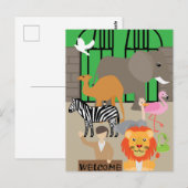 Dierenpark Briefkaart (Voorkant / Achterkant)