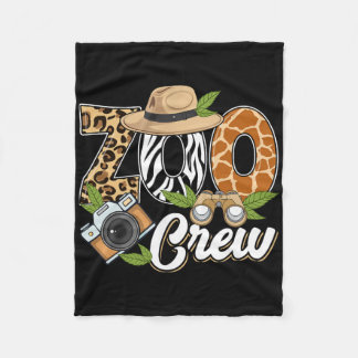 Dierenpark Crew Safari Dieren Wilde Dieren Wild Ve Fleece Deken
