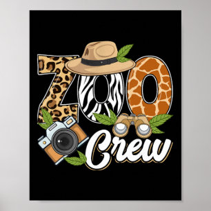 Dierenpark Crew Safari Dieren Wilde Dieren Wild Ve Poster