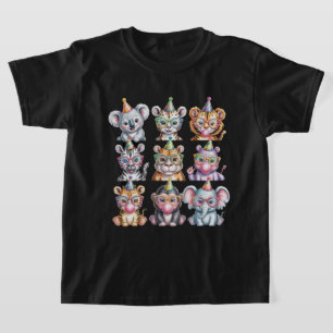 Dierenpark Dieren Wilde Dieren Verjaardagsfeestje T-shirt