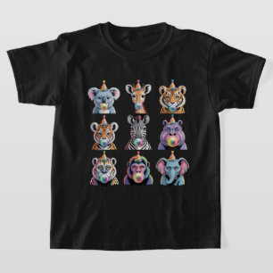 Dierenpark Dieren Wilde Dieren Verjaardagsfeestje T-shirt