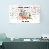 Dierenpartij - Dieren op de geboorte Spandoek (Beurs)