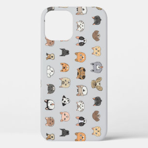 Dierenplezier: Katten Honden Doodle Mix iPhone 12 Hoesje