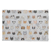 Dierenplezier: Katten Honden Doodle Mix Kussensloop (Achterkant)