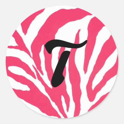 Dierenprint alfabet sticker (Voorkant)