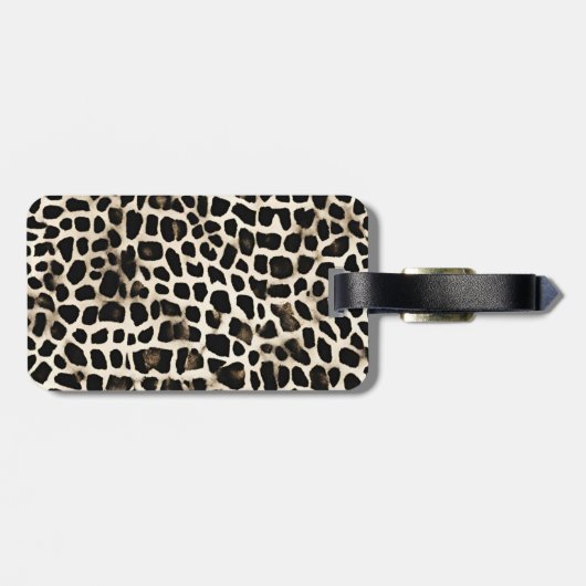Dierenprint - Bagagelabel (Achterkant horizontaal)