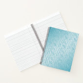 Dierenprint Blauw Glitter Glam Notitieboek (Binnen)