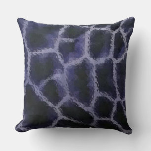 Dierenprint Blauw Kussen