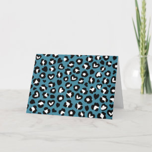 Dierenprint, Blauwe luipaard, Cheetah Spots, Harte Kaart