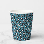 Dierenprint, Blauwe luipaard, Cheetah Spots, Harte Papieren Bekers (Voorkant)