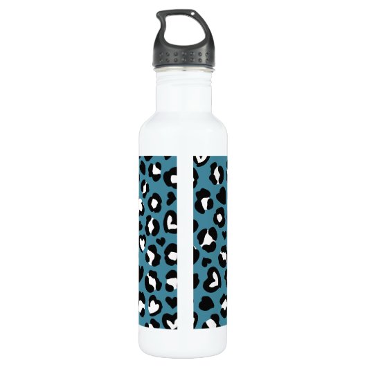 Dierenprint, Blauwe luipaard, Cheetah Spots, Harte Waterfles (Achterkant)