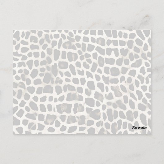 Dierenprint - Briefkaart (Achterkant)