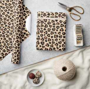 Dierenprint, Bruine luipaard, Cheetah Spots, Harte Cadeaupapier