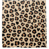 Dierenprint, Bruine luipaard, Cheetah Spots, Harte Douchegordijn (Voorkant)