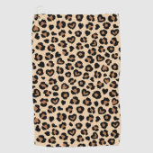 Dierenprint, Bruine luipaard, Cheetah Spots, Harte Golfhanddoek (Voorkant)