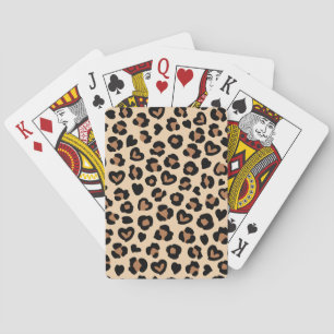 Dierenprint, Bruine luipaard, Cheetah Spots, Harte Pokerkaarten