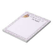 Dierenprint coquette "Van het bureau van..." Notitieblok (Gedraaid)