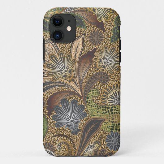 Dierenprint Floral Paisley Case-Mate iPhone Case (Achterkant)