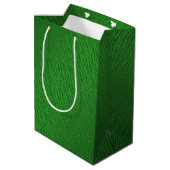 Dierenprint Groen Glitter Glam Medium Cadeauzakje (Achterkant Gekanteld)