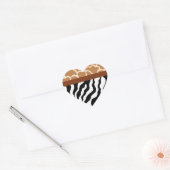 Dierenprint Hart Stickers (Envelop)