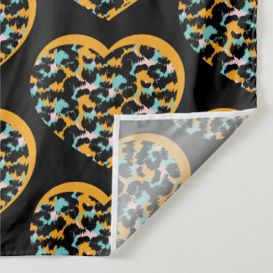 Dierenprint Harten Patroon Wandkleed